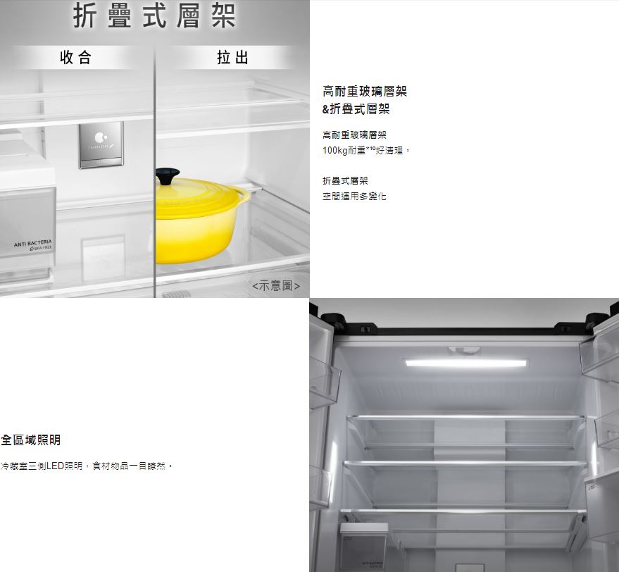 【Panasonic 國際牌】輕奢品味系列 變頻無邊框霧面玻璃三門電冰箱 NR-C501PG ★僅竹苗地區安裝定位 8