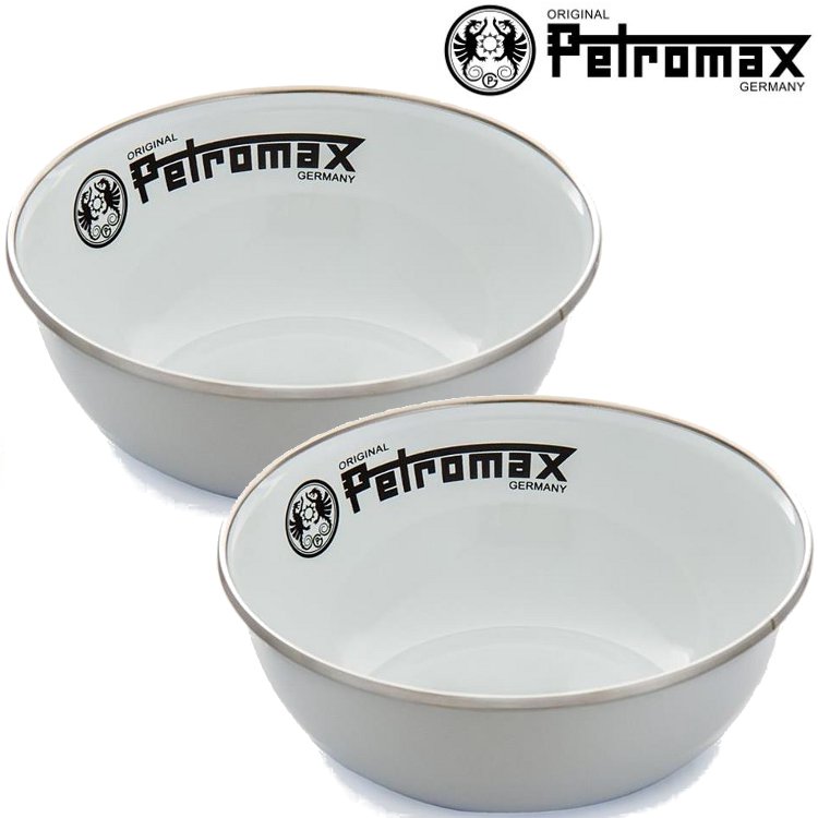 Petromax 琺瑯碗/野餐碗/露營餐具 Enamel Bowls 白2入組 PX-BOWL-W