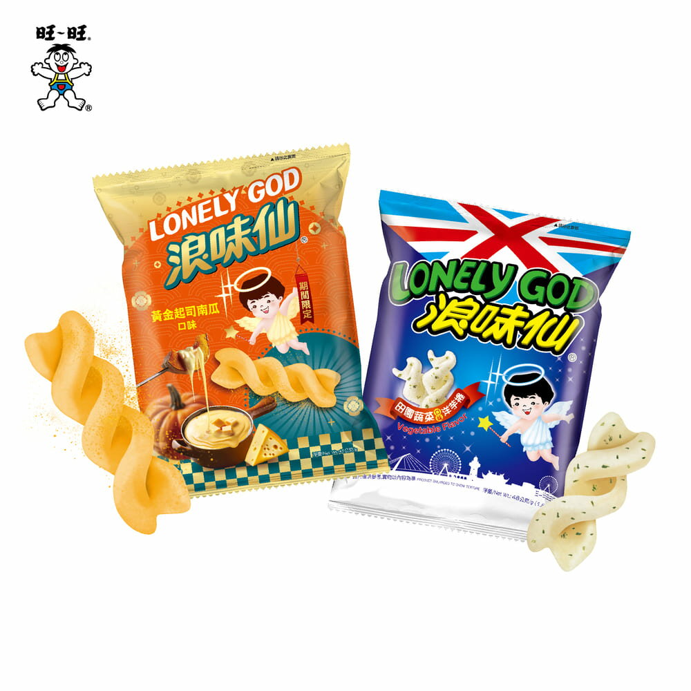 LONELY GOD 浪味仙 金瓜閃閃聚寶箱(洋芋捲) 279G ★金瓜閃閃，好運開箱！★台灣人最愛的諧音梗，金光寶藏視覺箱設計 4