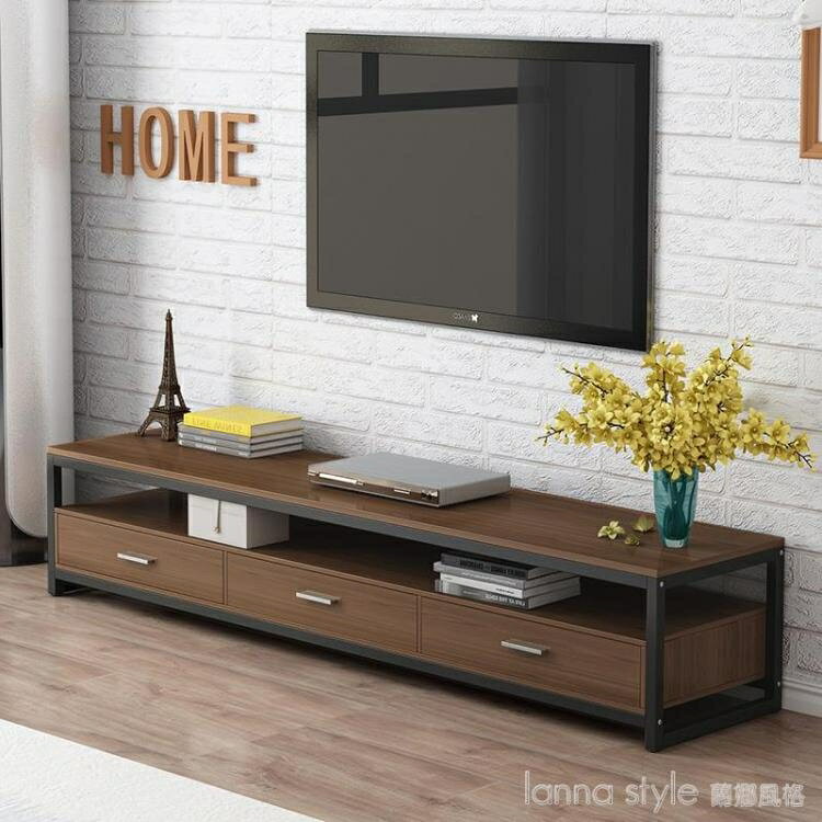 鋼木電視櫃現代簡約輕奢地櫃客廳臥室迷你小型簡易小戶型電視機櫃