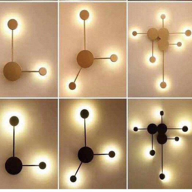 北歐壁燈後現代簡約LED創意個性客廳臥室北鬥星床頭墻壁燈飾 全館免運