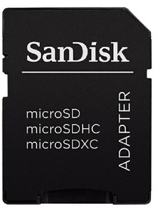 SanDisk adapter【黑】TF microSD microSDHC microSDXC 轉 SD 轉卡【序號MOM100 現折$100】