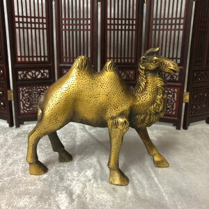 開光純銅駱駝擺件黃銅沙漠駱駝復古招財風水銅器家居裝飾工藝禮品