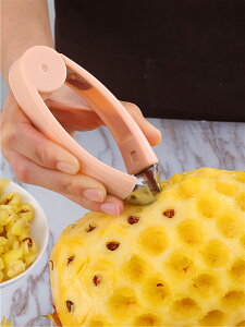 菠蘿去眼夾草莓去蒂器切片器家用鳳梨甘蔗菠蘿刀切水果工具套裝