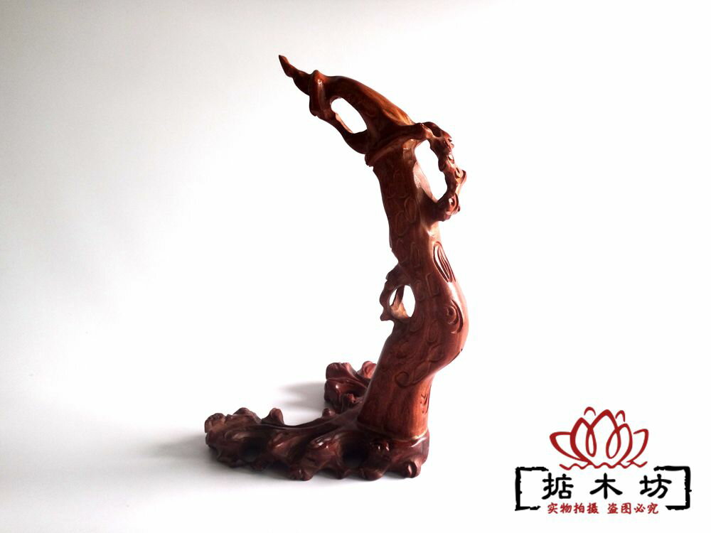 木根雕刻工品吊玉架 黑梓檀木形掛玉架 毛架 件
