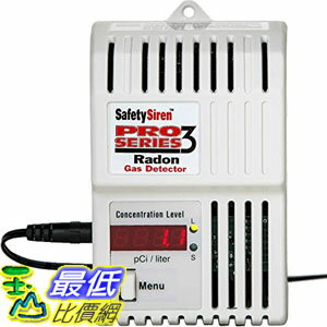 [107美國直購] 氡偵測器 Safety Siren Pro Series3 Radon Gas Detector - HS71512 by Family Safety