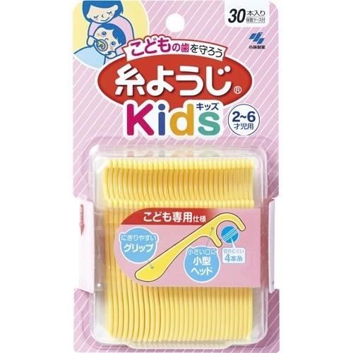 日本 【小林製藥】 2~6歲 兒童牙線棒 剔牙棒清潔牙縫 30支