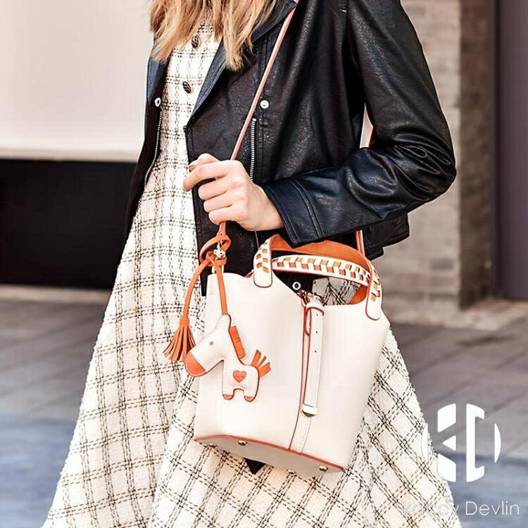 水桶包 手提包休閒單肩包斜挎包女包水桶包交換禮物