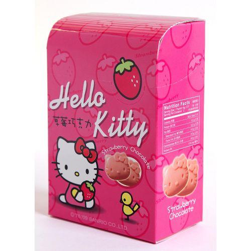 甘百世HELLO KITTY草莓巧克力30g【愛買】