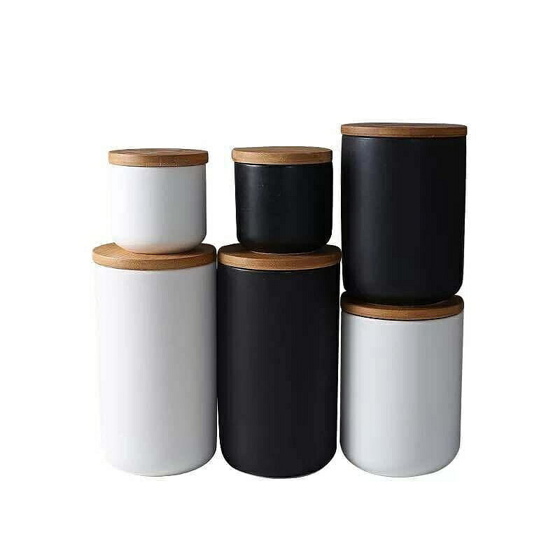（咖啡用品與配件）陶瓷密封罐 雜糧咖啡茶葉收納調罐 味料儲物罐帶蓋