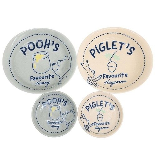 【震撼精品百貨】小熊維尼 Winnie the Pooh ~日本Disney迪士尼 小熊維尼餐具套裝禮盒4入盤*29119