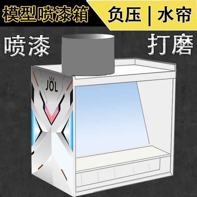 【台灣公司 超低價】負壓模型噴漆箱水簾模型噴漆箱手辦上色工作臺微型噴漆水簾負壓箱 2