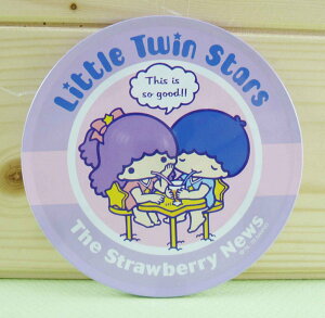 【震撼精品百貨】Little Twin Stars KiKi&LaLa 雙子星小天使 鐵製杯墊-紫色 震撼日式精品百貨
