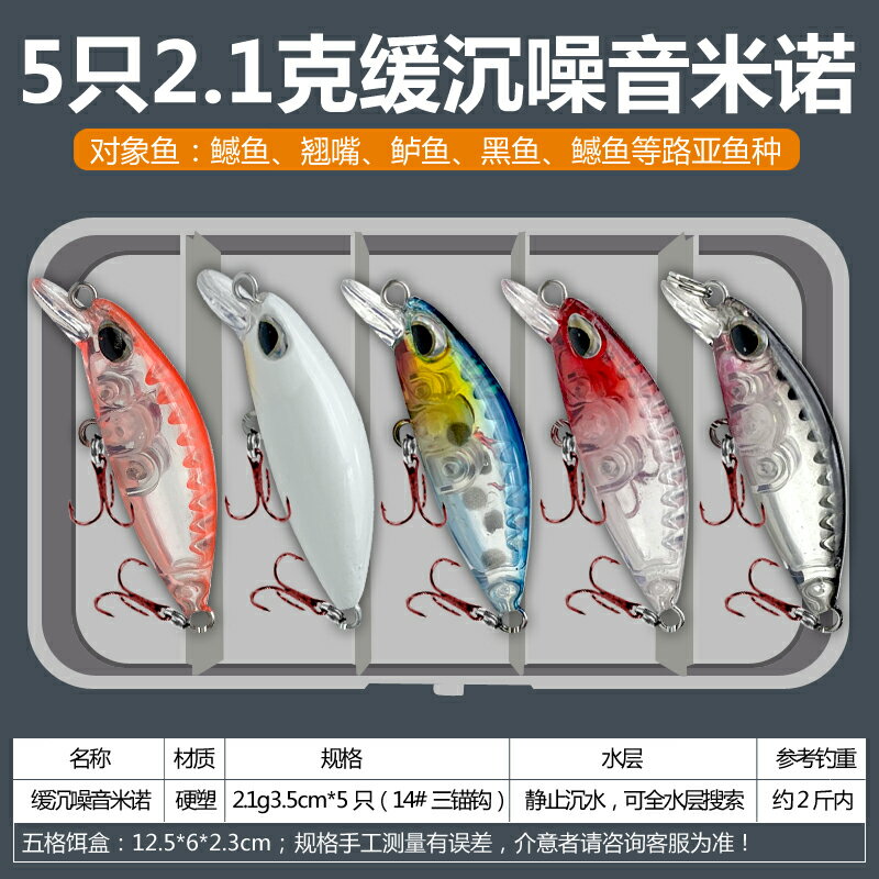假餌 路亞假餌套裝沉水米諾超遠投淡水海釣翹嘴鱸魚鱖魚黑魚狗魚鲅魚【MJ19909】
