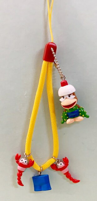 【震撼精品百貨】Curious George  好奇的喬治猴  日本喬治猴 手機吊飾/鑰匙圈-蝦#02320 震撼日式精品百貨