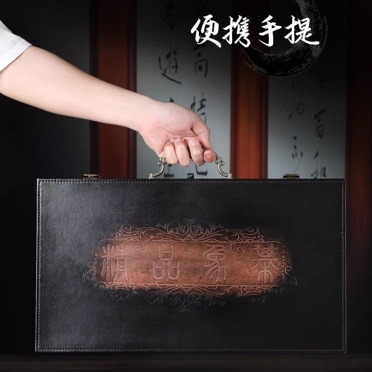 免運 工廠現貨出 特價 象棋 中国象棋 中國象棋實木高檔大號成人象棋加棋盤古風大酸枝金絲楠木紅木象棋特惠/開立發票 特價出 H1114 2