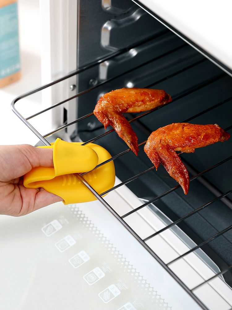 加厚硅膠隔熱夾子防燙手套家用廚房微波爐烤箱耐高溫碗碟夾端茶夾