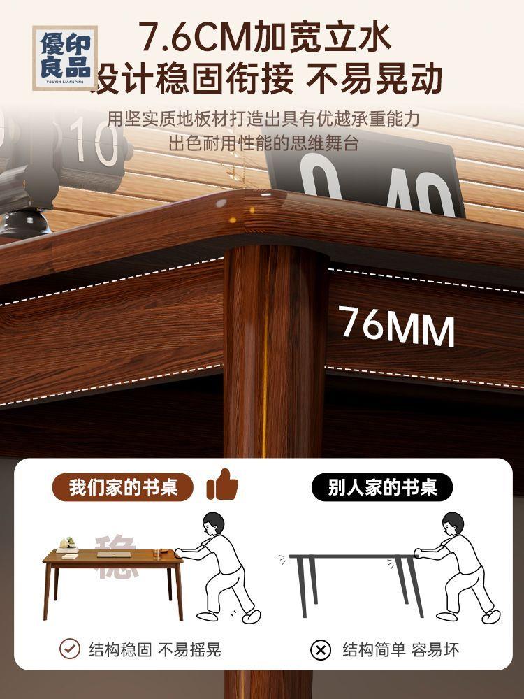 免運 工廠直銷 實木會議桌 辦公桌 電腦桌 書桌 學習桌 書桌學生家用實木腿學習寫字桌辦公桌成人簡易長方形臥室電腦桌子特惠/開立發票 全館折扣 售後保障y5322 5