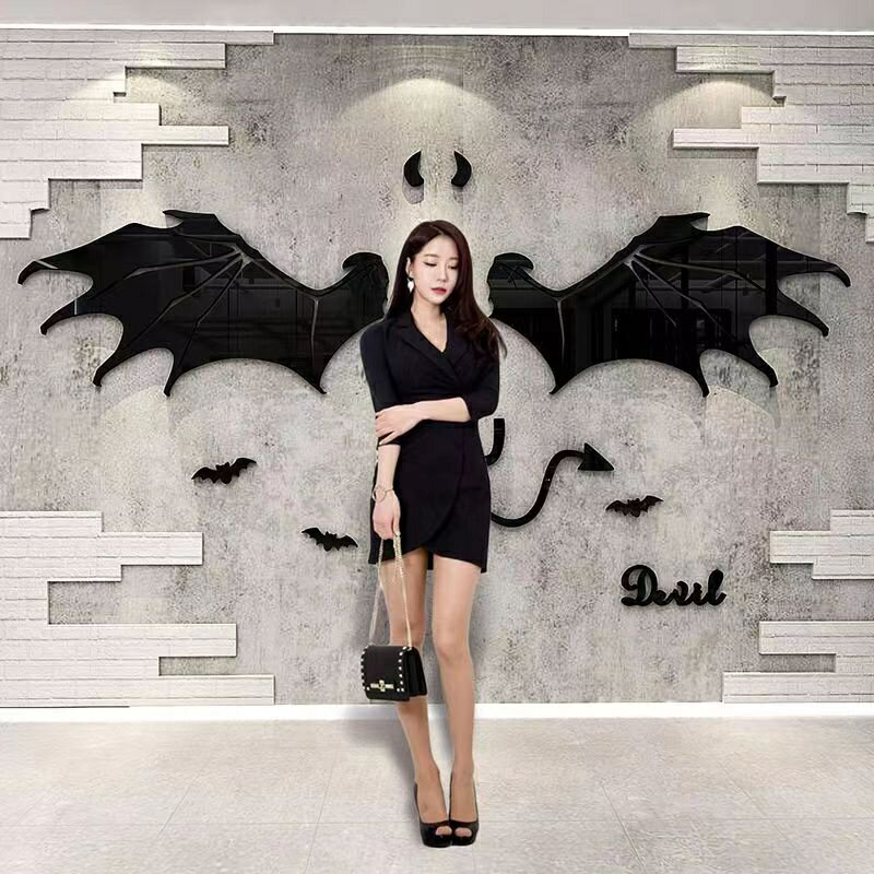 【 Daorui 】！天使翅膀牆貼 壁貼 翅膀拍照背景牆貼3d立體亞克力牆貼壁貼