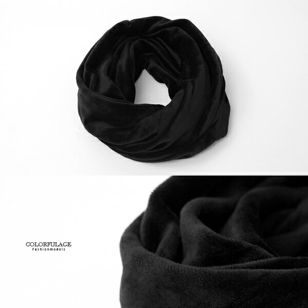 低調黑絨布保暖二用毛帽 脖圍【NMA13】