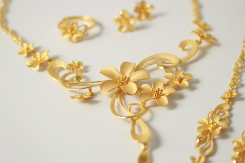 【HJ DIAMOND】巴洛克文定結婚黃金套駔 2