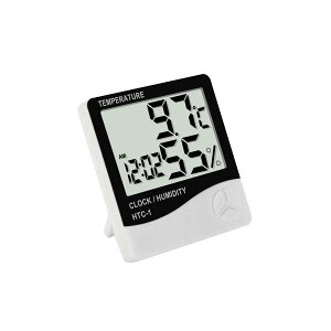 大螢幕電子濕溫度計 濕度計電子鐘時鐘三用 室溫測量儀溫度表 贈品禮品
