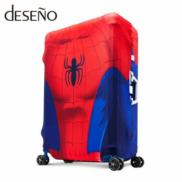 <br/><br/>  【加賀皮件】Deseno MARVEL 漫威英雄造型 3D 防刮 彈性 行李箱保護套 行李箱套 蜘蛛人 M號(24-25吋) 0004<br/><br/>