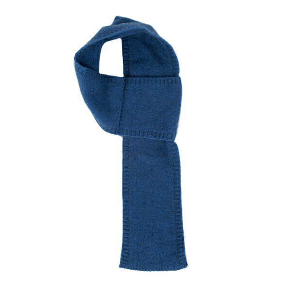 紐西蘭貂毛羊毛圍巾*潟湖藍色(窄版12公分)