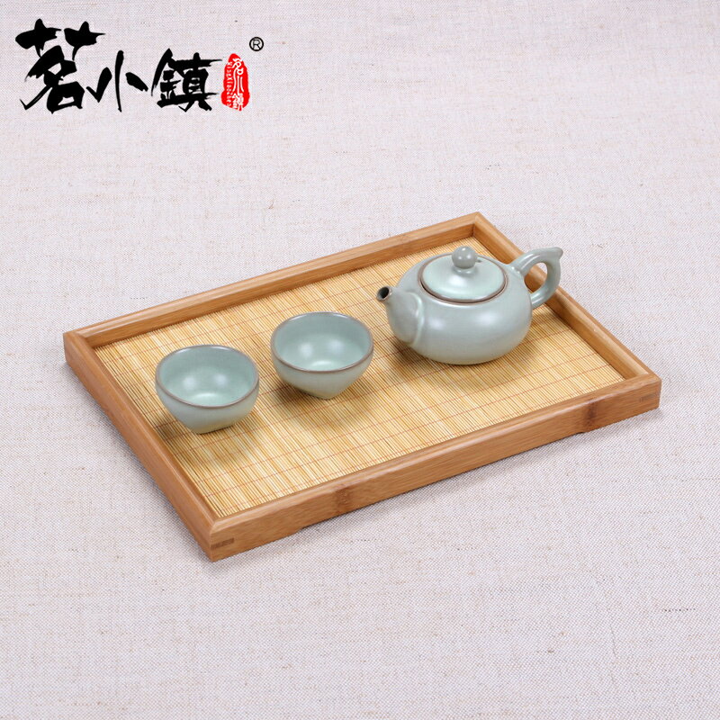 茶席托盤茶盤日式實木功夫茶盤長方形干泡茶托盤木質竹盤水杯托盤