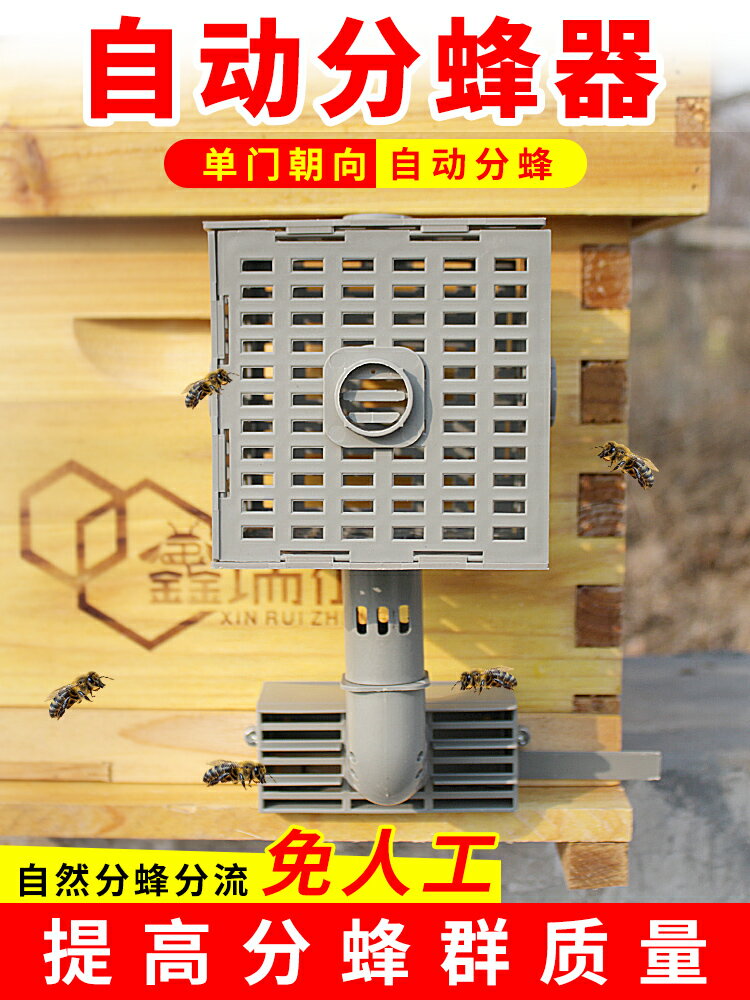蜜蜂自動分蜂器多功能塑料巢門防逃框蜜蜂箱中蜂收王器養蜂工具用