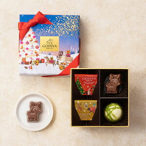 日本限定2023限量版 GODIVA 耶誕星空燙金星星聖誕節巧克力禮盒珠寶盒北歐城鎮星空-現貨最後一盒