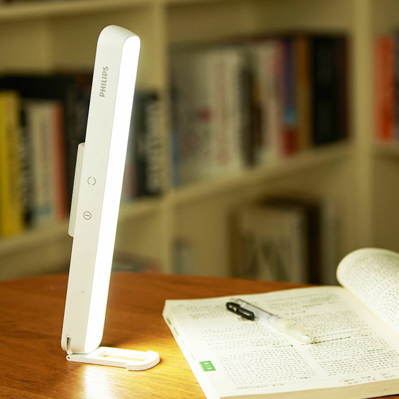磁吸燈 飛利浦酷斃LED臺燈學習專用護眼宿舍書桌充電床頭燈磁吸吸附式