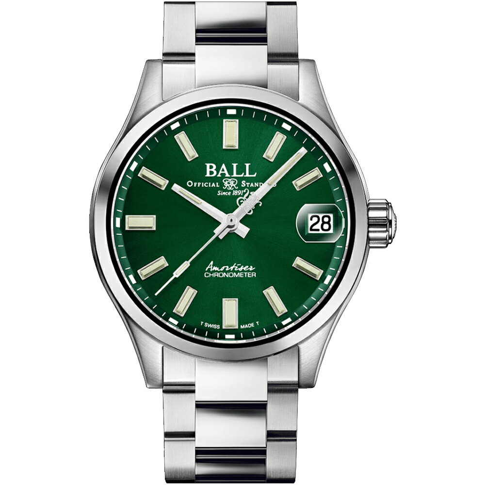 BALL 波爾錶 Engineer Master II Endurance 1917 天文台認證限量機械腕錶(NM3500C-S2C-GR)-45mm-綠面鋼帶【刷卡回饋 分期0利率】【APP下單點數4倍送】