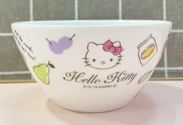 【震撼精品百貨】凱蒂貓 Hello Kitty 日本SANRIO三麗鷗 KITTY塑膠碗/美耐皿碗-鄉村#23675 震撼日式精品百貨