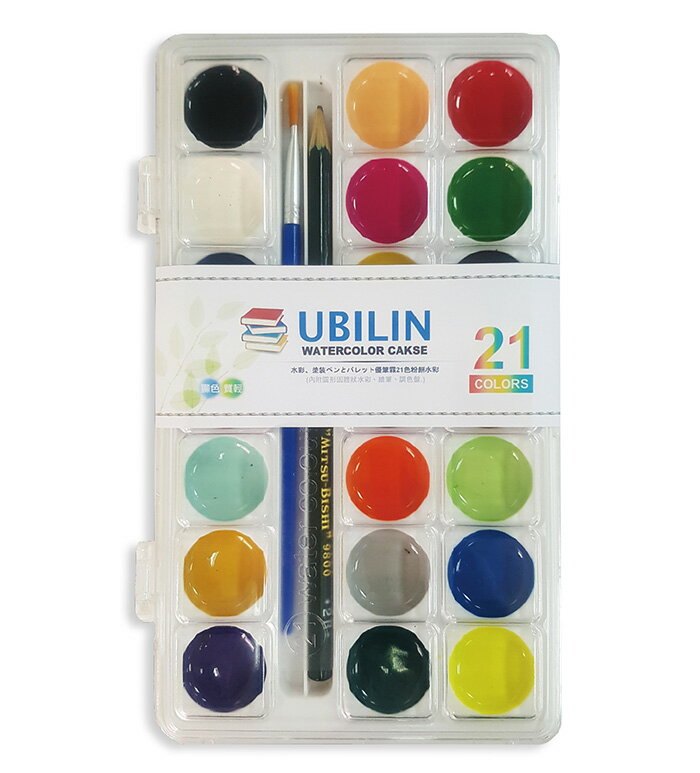 新全 優筆霖 21色粉餅水彩 7UB8776【APP滿額下單10%點數(單一帳號最高5000點)】2/28止
