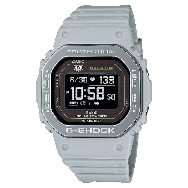 CASIO卡西歐 5600 系列 DW-H5600MB-8A9 心率 血氧濃度 運動訓練方型數位錶 淺灰 44.5 mm ｜樂天全館特惠中★指定刷卡回饋10%