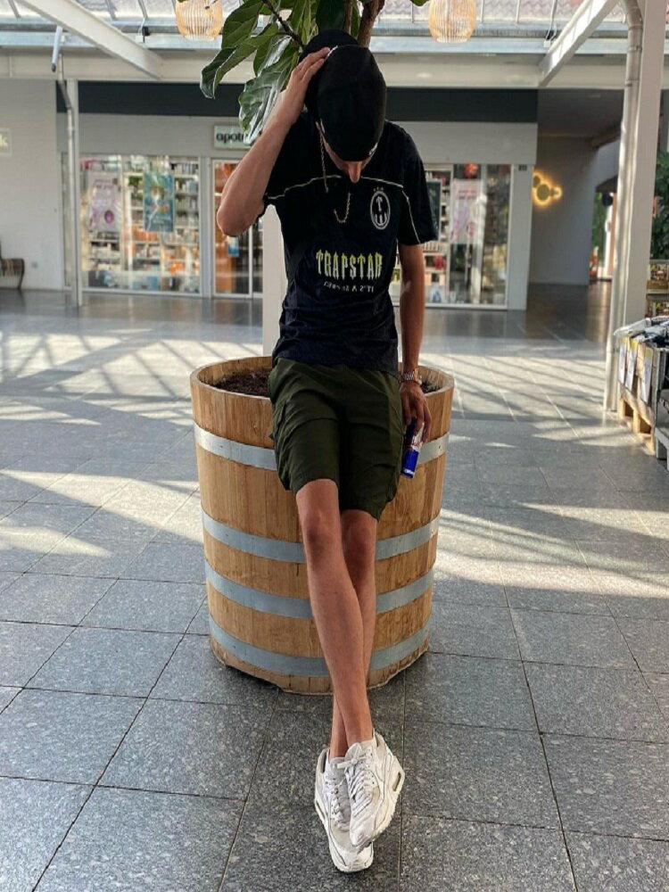 Trapstar Monogram Football Jersey漸變色運動短袖寬鬆圓領男T恤