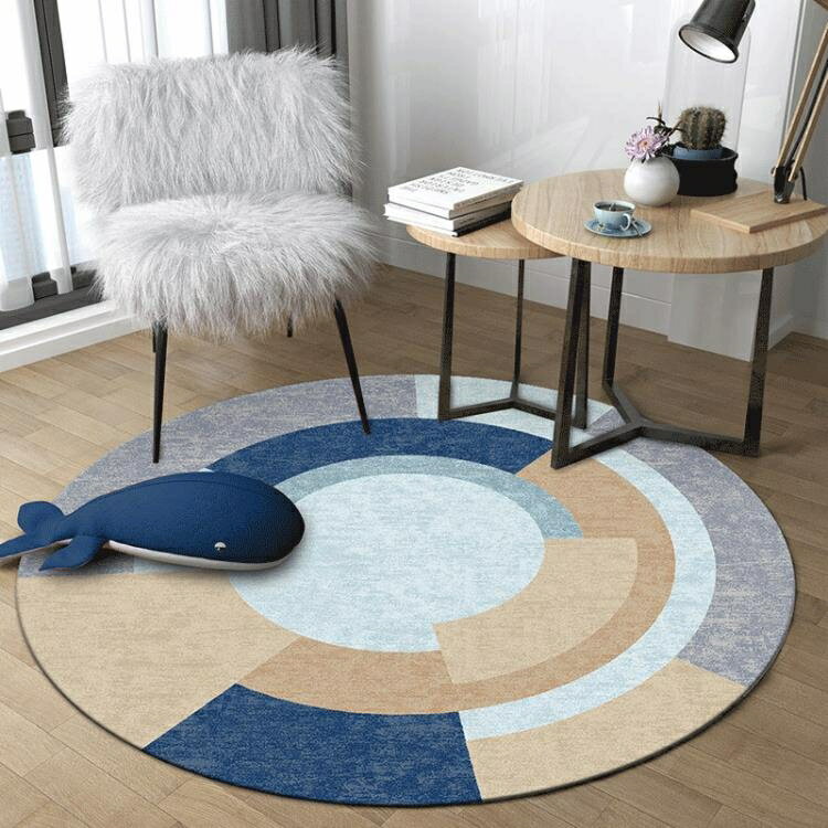 圓形地毯墊圓形地墊轉椅墊臥室床邊地毯
