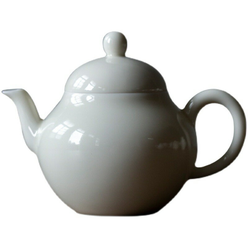 優樂悅~復古杏白梨壺日式手工茶壺泡茶壺陶瓷小茶壺家用小號泡茶過濾單壺手沖壺 茶壺