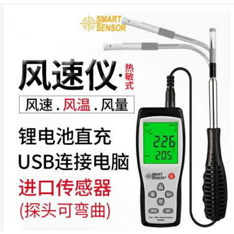 臺灣熱銷 希瑪高精度手持式風力測試儀風速計風速儀風量測量儀1058
