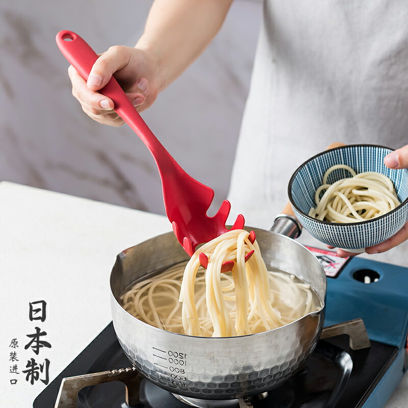 日本進口撈面漏勺廚房撈面條神器家用撈義大利面煮雞蛋爪勺漏網勺 全館免運