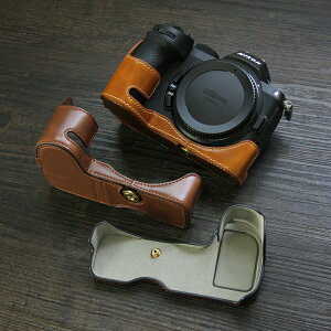 適用尼康Z7 II相機包皮套z5保護套z6 ii二代真皮底座半套皮革手柄