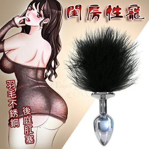 閨房性寵 羽毛不銹鋼後庭肛塞【肛塞擴張器前列腺按摩器情趣用品】【本商品含有兒少不宜內容】
