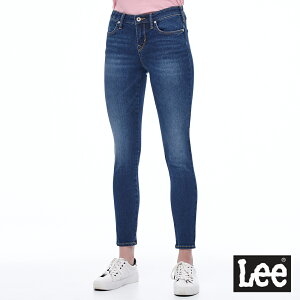 Lee 418 緊身中腰窄腳牛仔褲 101+ 女款 中深藍