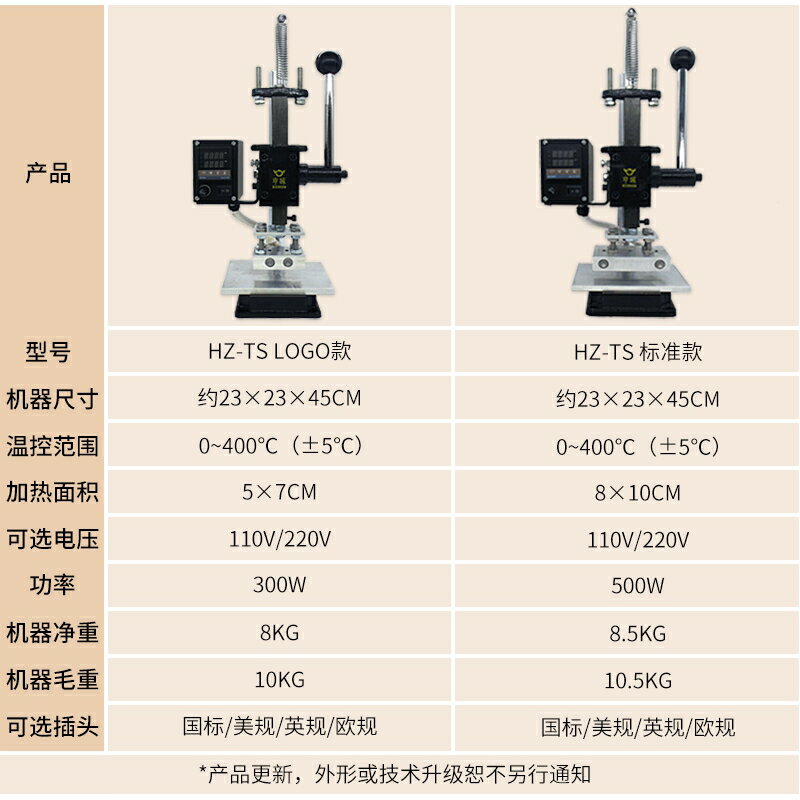 亨啄臺式燙金機手動熱壓機燙印機壓印機皮革模切機小型烙印機 小山好物嚴選 3