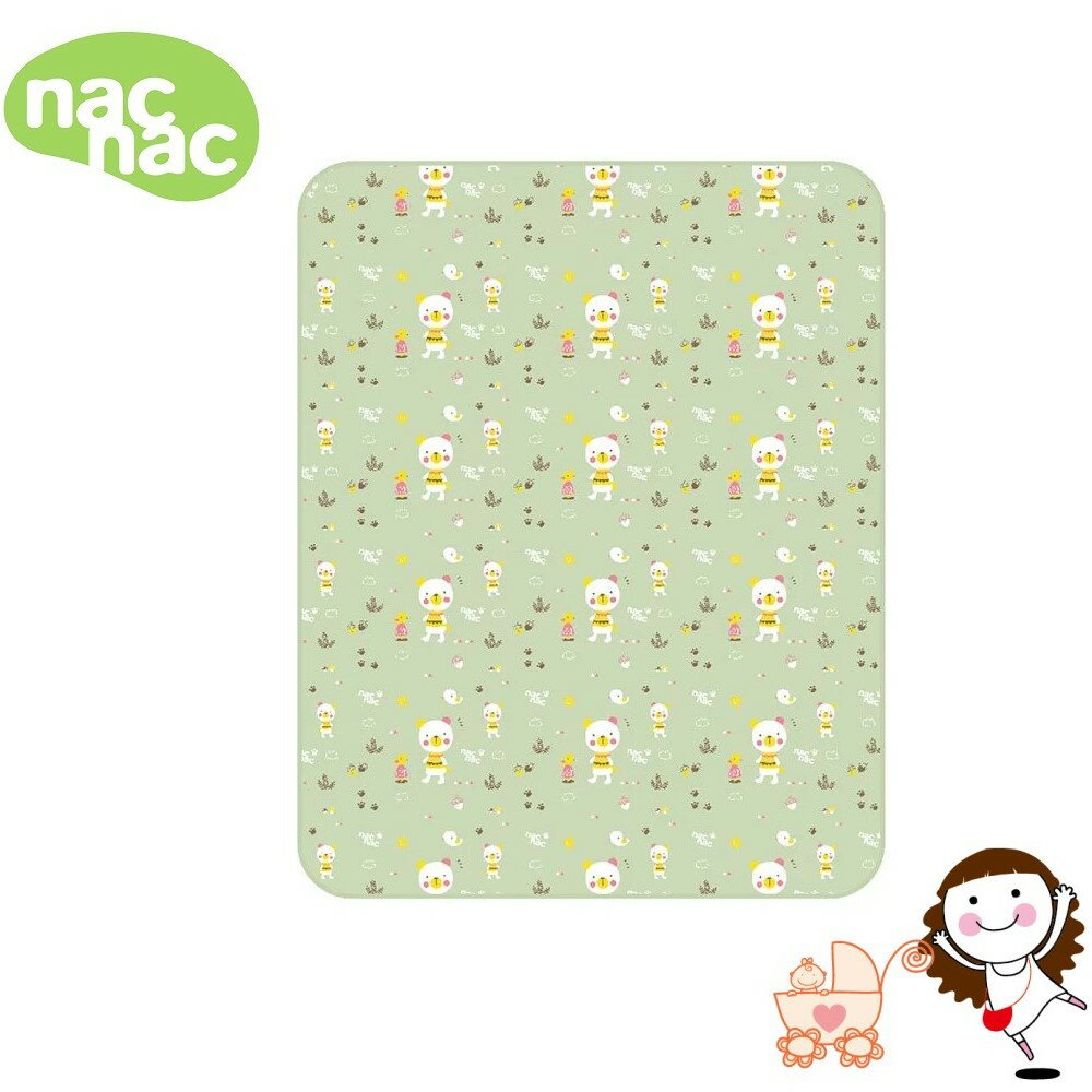【Nac Nac 】防水保潔尿布墊(糖果熊愛森林)| 寶貝俏媽咪