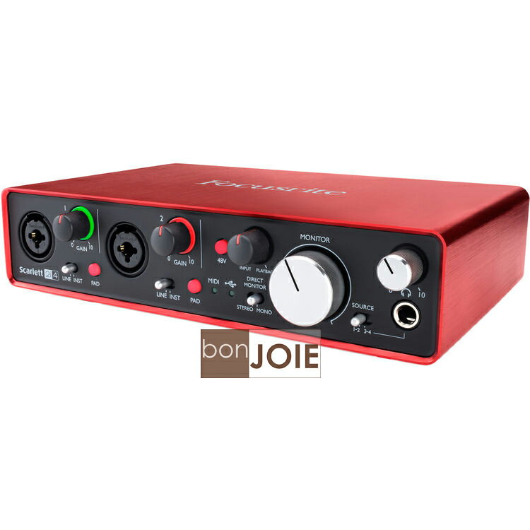 ::bonJOIE:: 美國進口 第二代 Focusrite Scarlett 2i4 (2nd Gen) USB 錄音介面 (全新盒裝) 2in/4out Audio Interface 錄音盒 錄音卡 3