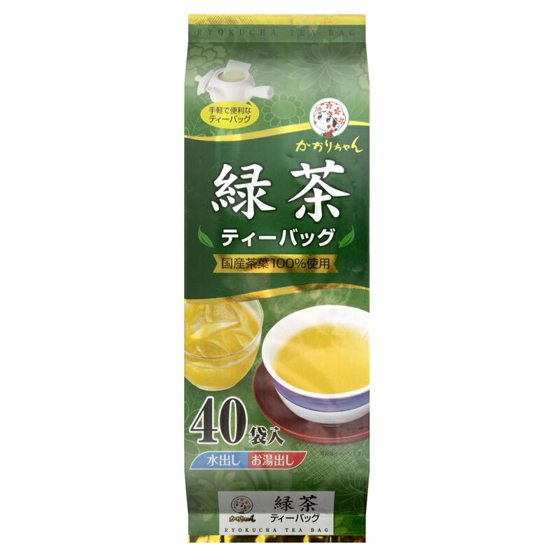 【江戶物語】 kaori 宇治德森德綠茶茶包 200g 40袋入 茶包 綠茶 日本茶包 冷熱沖泡 日本必買 日本進口