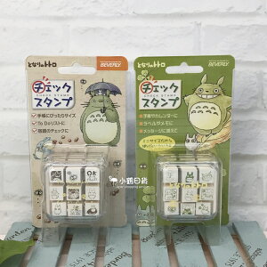 日本製 宮崎駿 TOTORO 龍貓 木製印章 收納盒組｜小鶴日貨