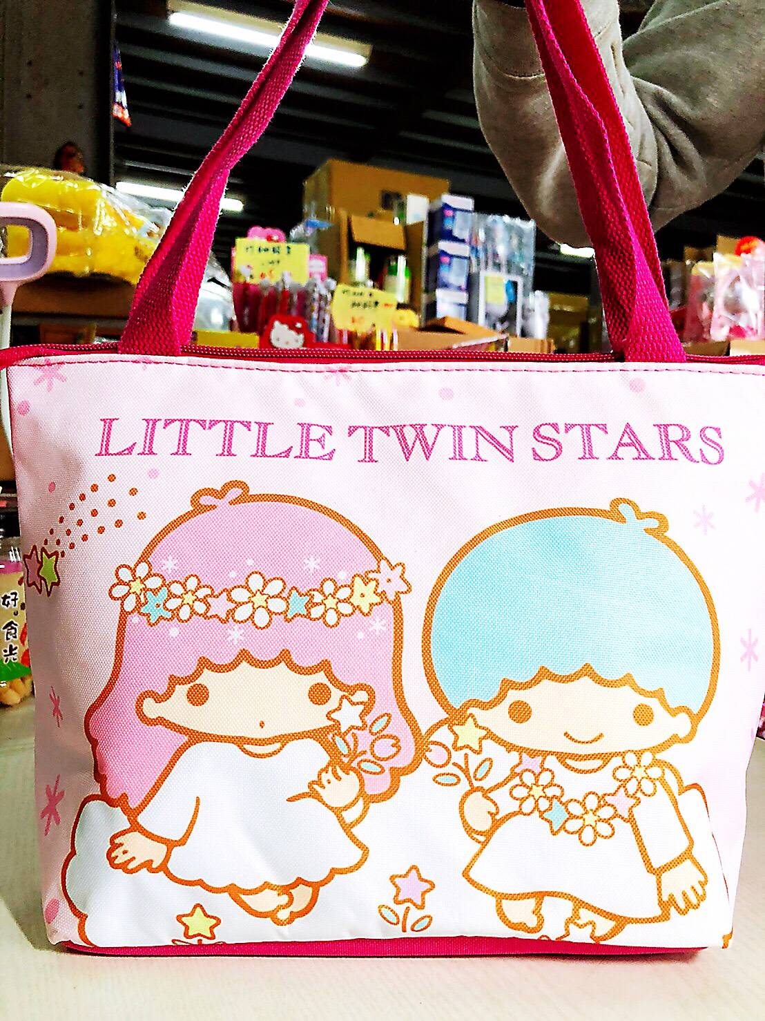 大賀屋 正版 雙子星 保冷袋 便當袋 手提袋 包包 鋁箔包 外出包 餐袋 午餐袋 小包 女包 三麗鷗 T00120447